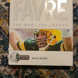 Brett Favre The Man The Legend Hardcover Book